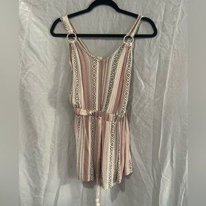 Striped Sleeveless Romper